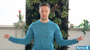 Senior's Shoulder Strengthening No Money Exercise Position 2