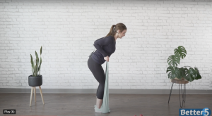 Bent over row exercise