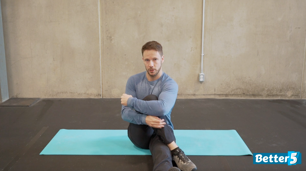 Glute stretch - movement 1