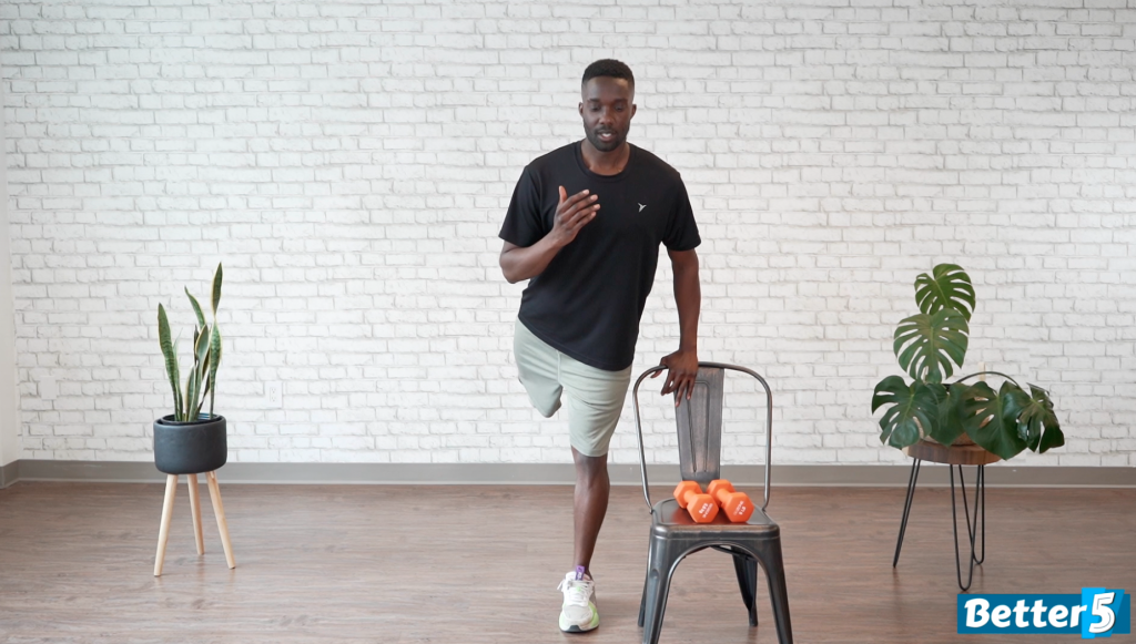 Standing glute extension - movement