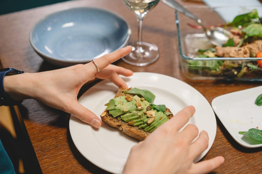 Meals including avocado toast & greens are good energy foods for seniors