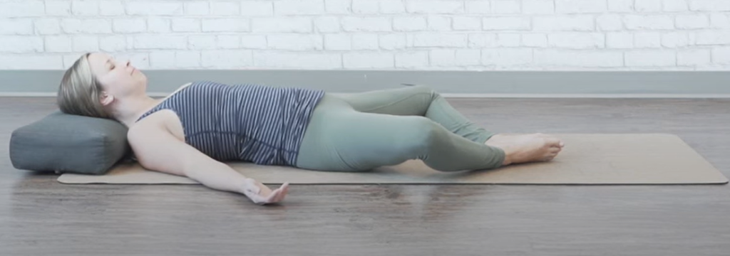 Bed exercise - lean back - ending position