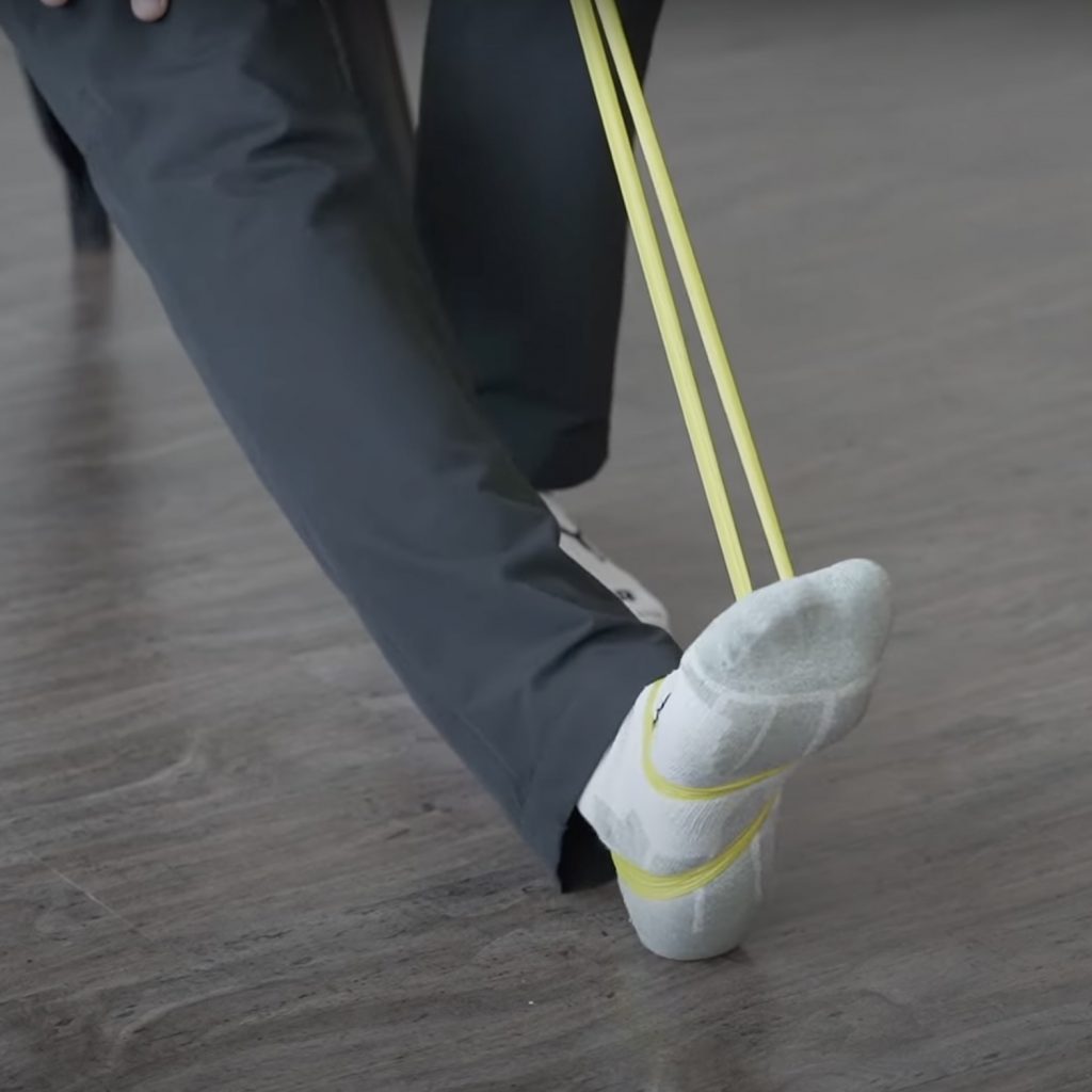 Banded foot inversion