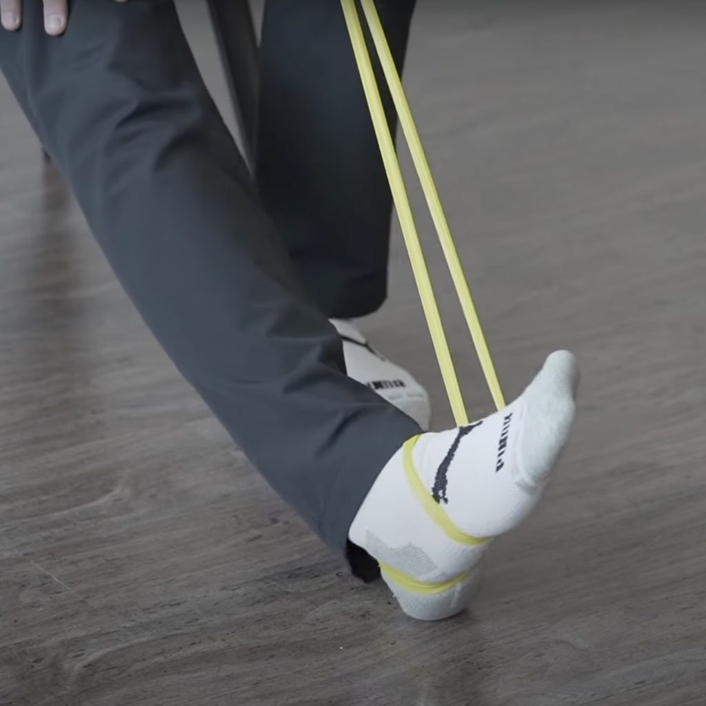 Banded foot inversion resistance

