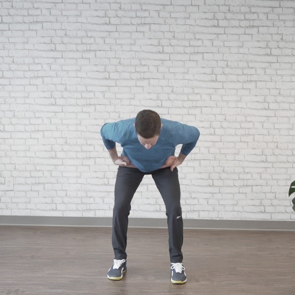 Hip hinge ending position