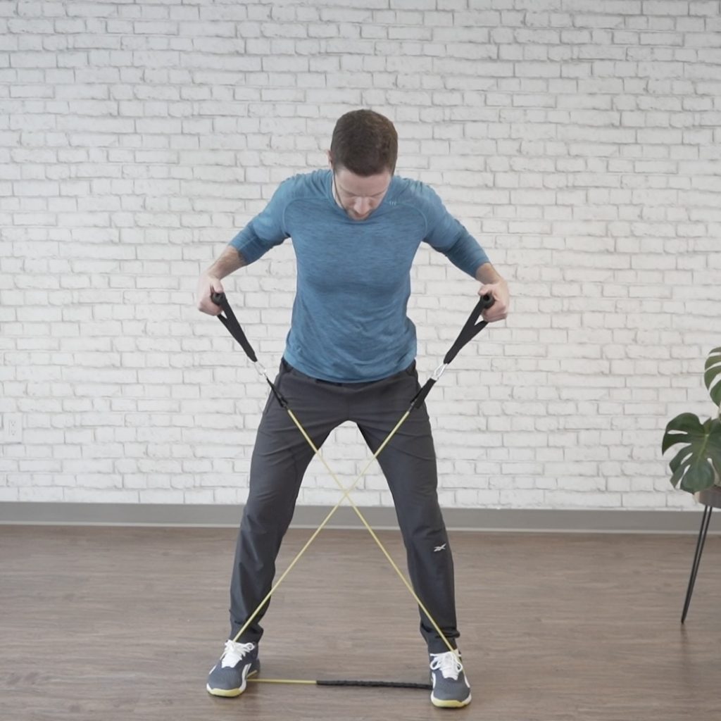 Bent over row ending position
