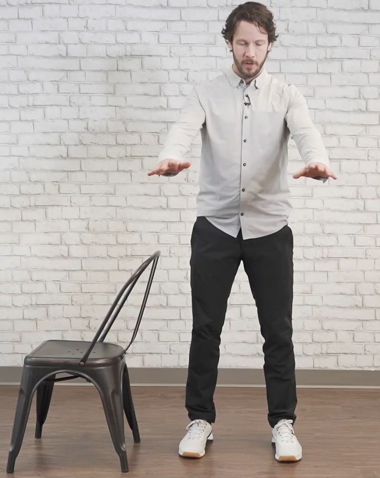 How to do mini squat - starting position