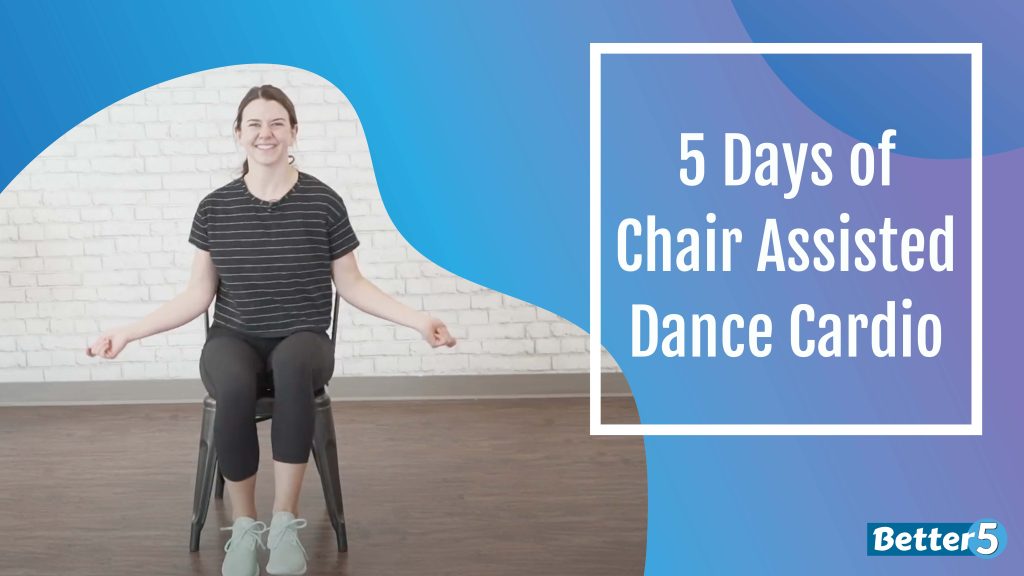 Senior dance exercise course: 5 days of chair assisted dance cardio