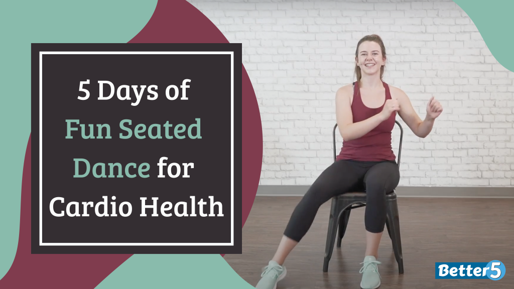 Senior dance exercise course: fun seated dance for cardio health