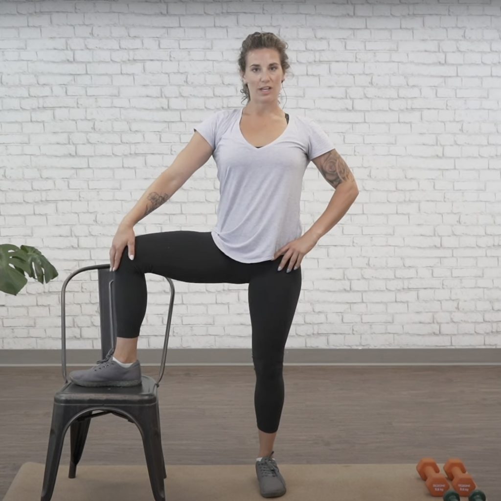 Lower body warm up exercise 3