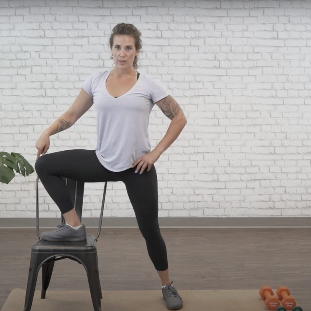 Lower body warm up exercise 3