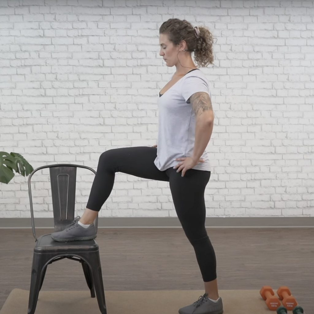 Lower body warm up exercise 4
