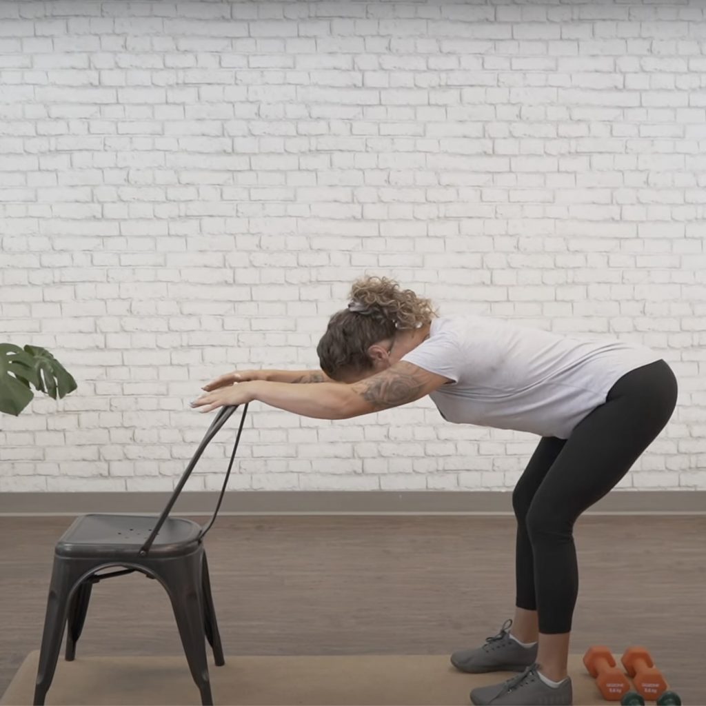 Lower body warm up hip hinge 2