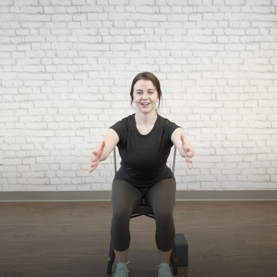 Chair squat for seniors